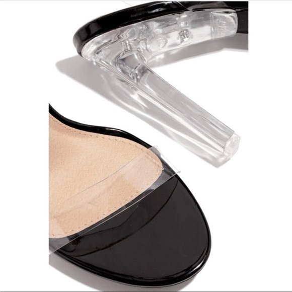 Clear black high heels - Picture 2 of 4
